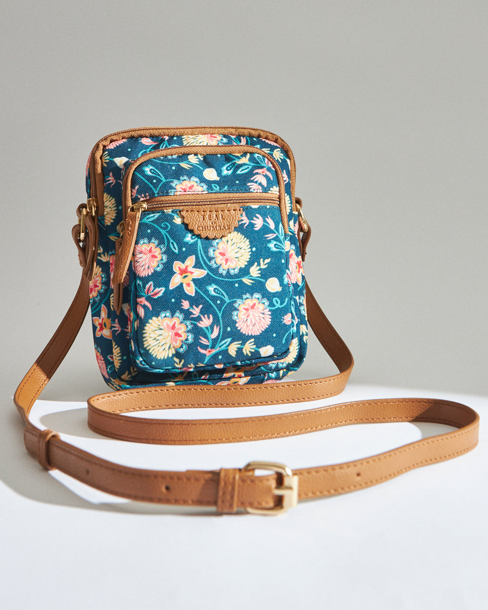 Teal by Chumbak Blue Bloom Wallet  Sling Bag