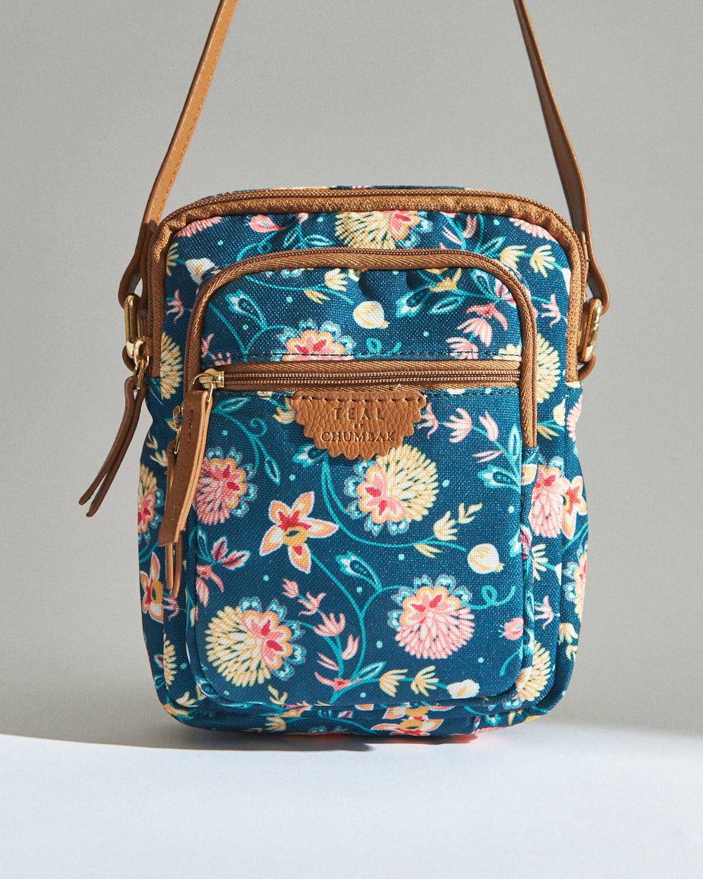 Teal by Chumbak Blue Bloom Wallet  Sling Bag