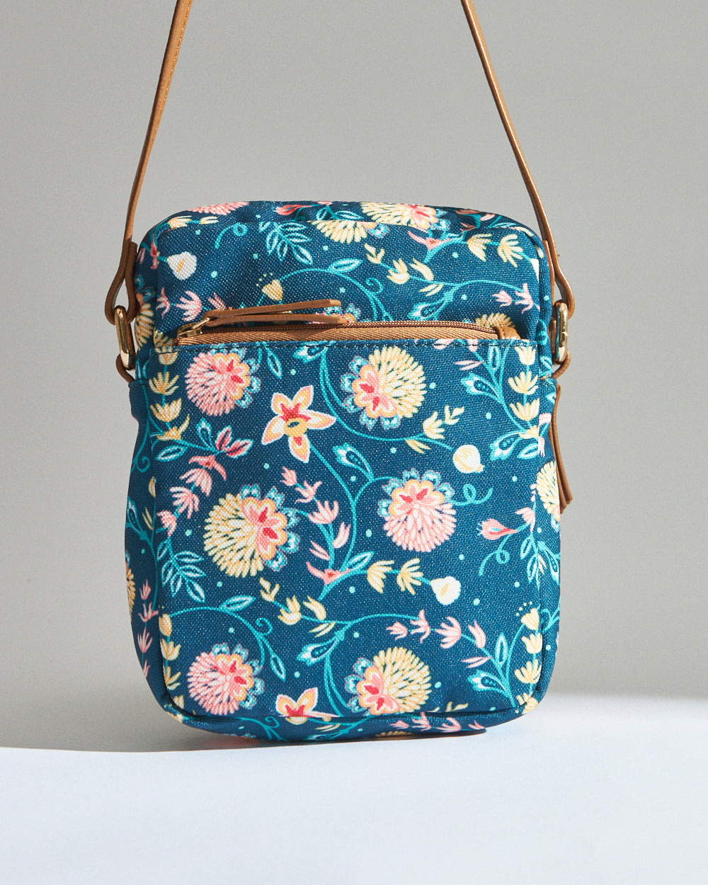 Teal by Chumbak Blue Bloom Wallet  Sling Bag