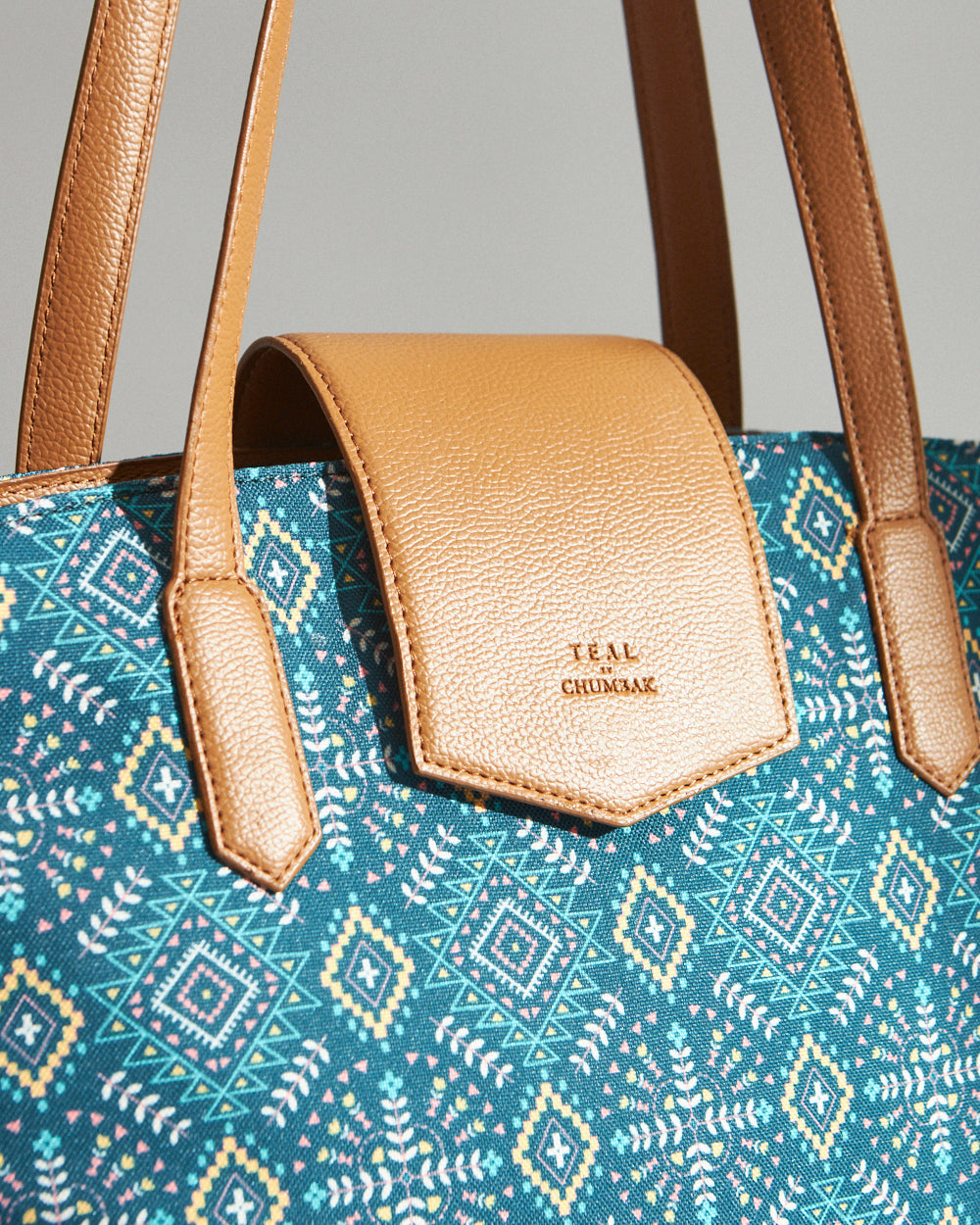 Teal by Chumbak Mexico Aztec Work Tote