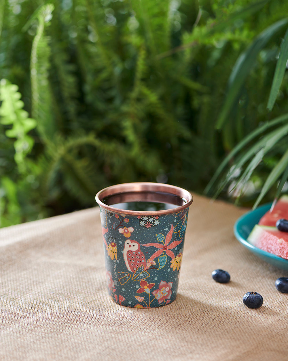 Hand painted Copper Tumblers | Drinkware