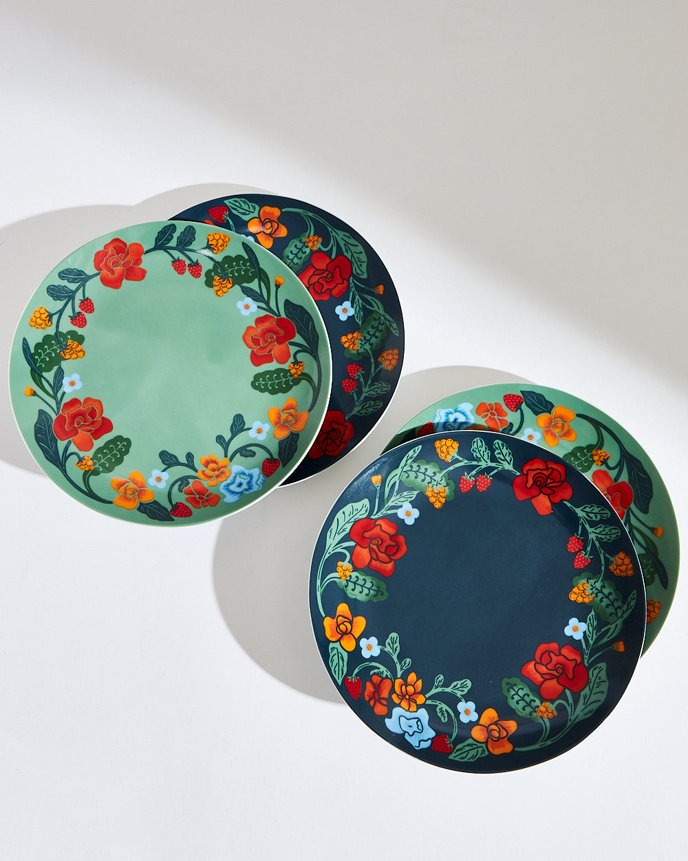 Tiara Bloom Snack Plates - Gift Set of 4