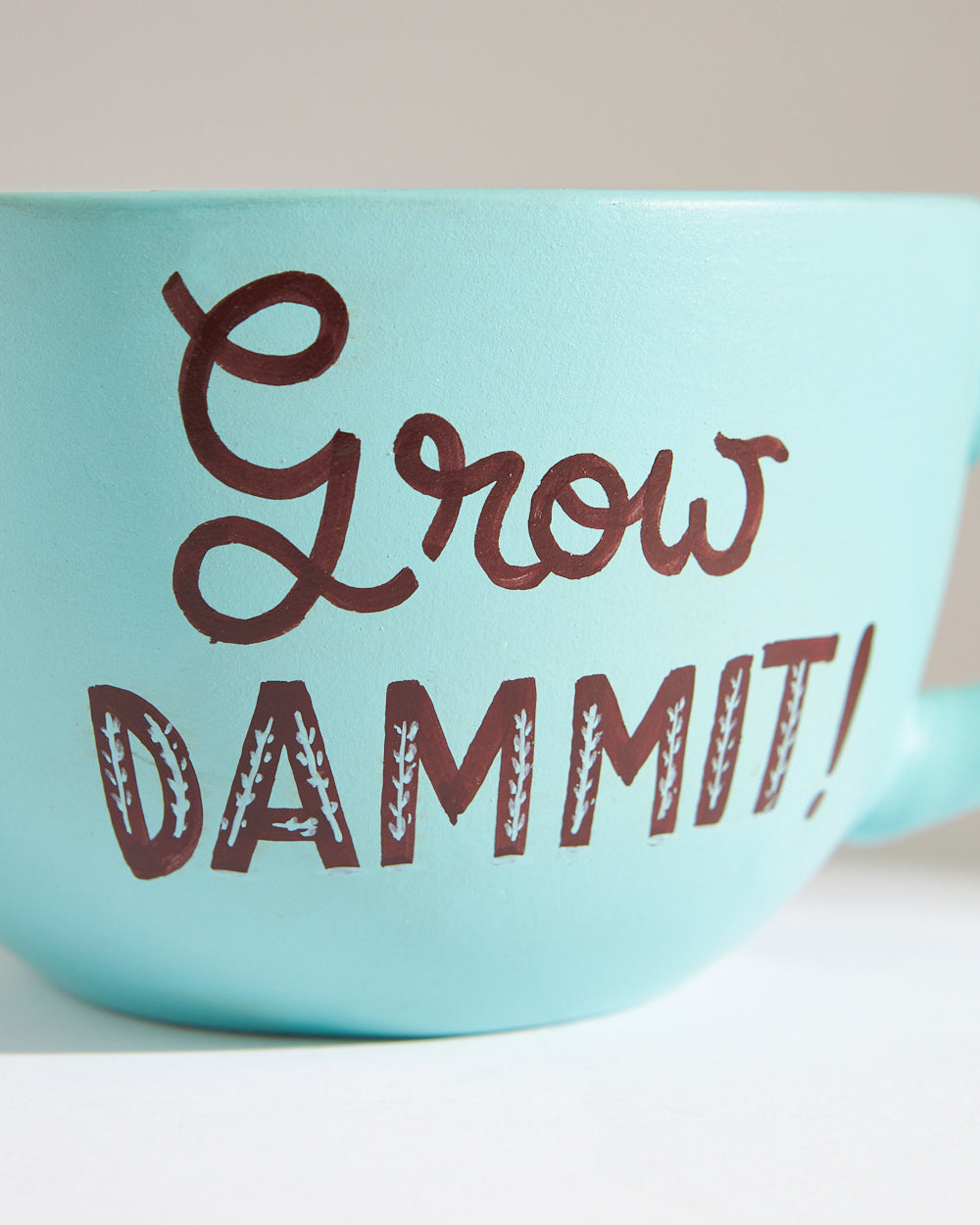 Grow Dammit Planter - Teal