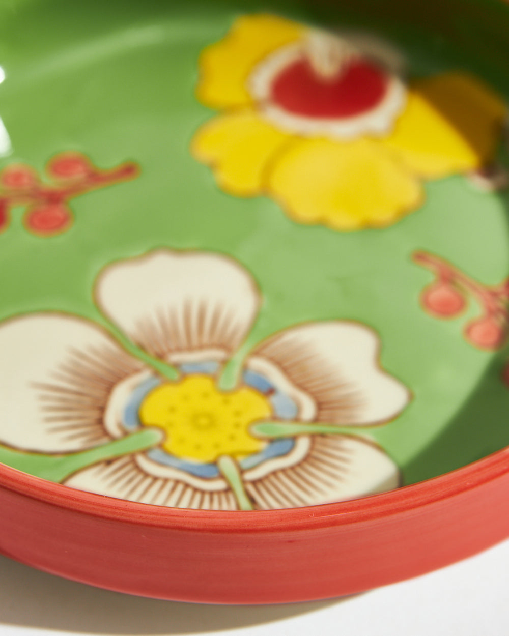 Hibiscus Bloom Snack Plate | Green