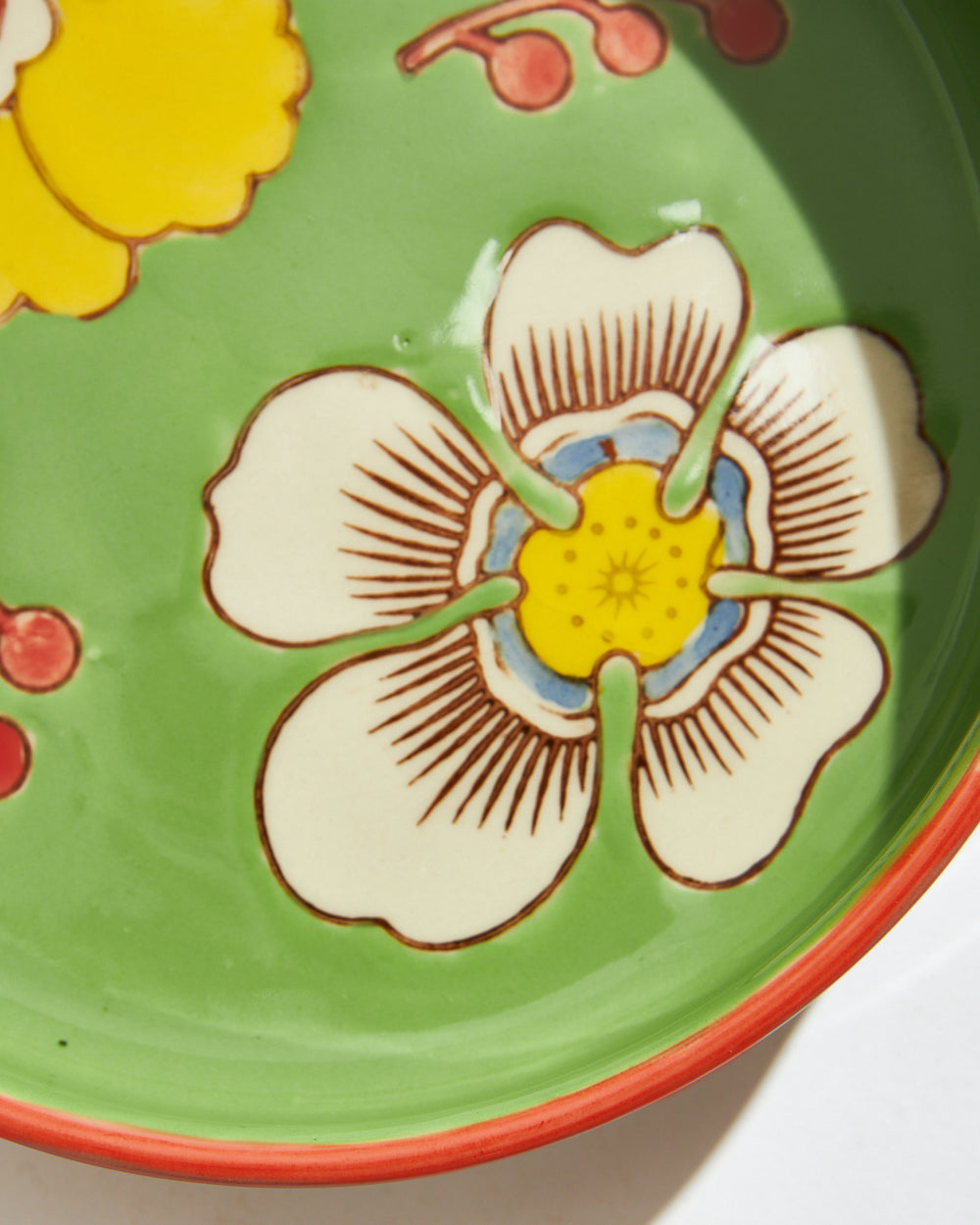Hibiscus Bloom Snack Plate | Green