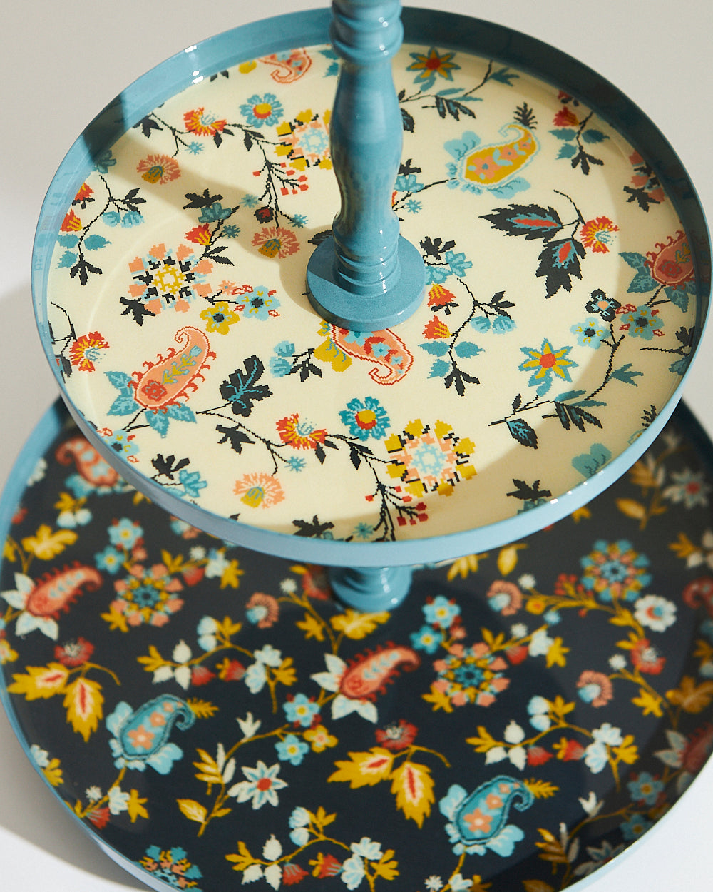 Pixel Paisley Tiered Snack Platter