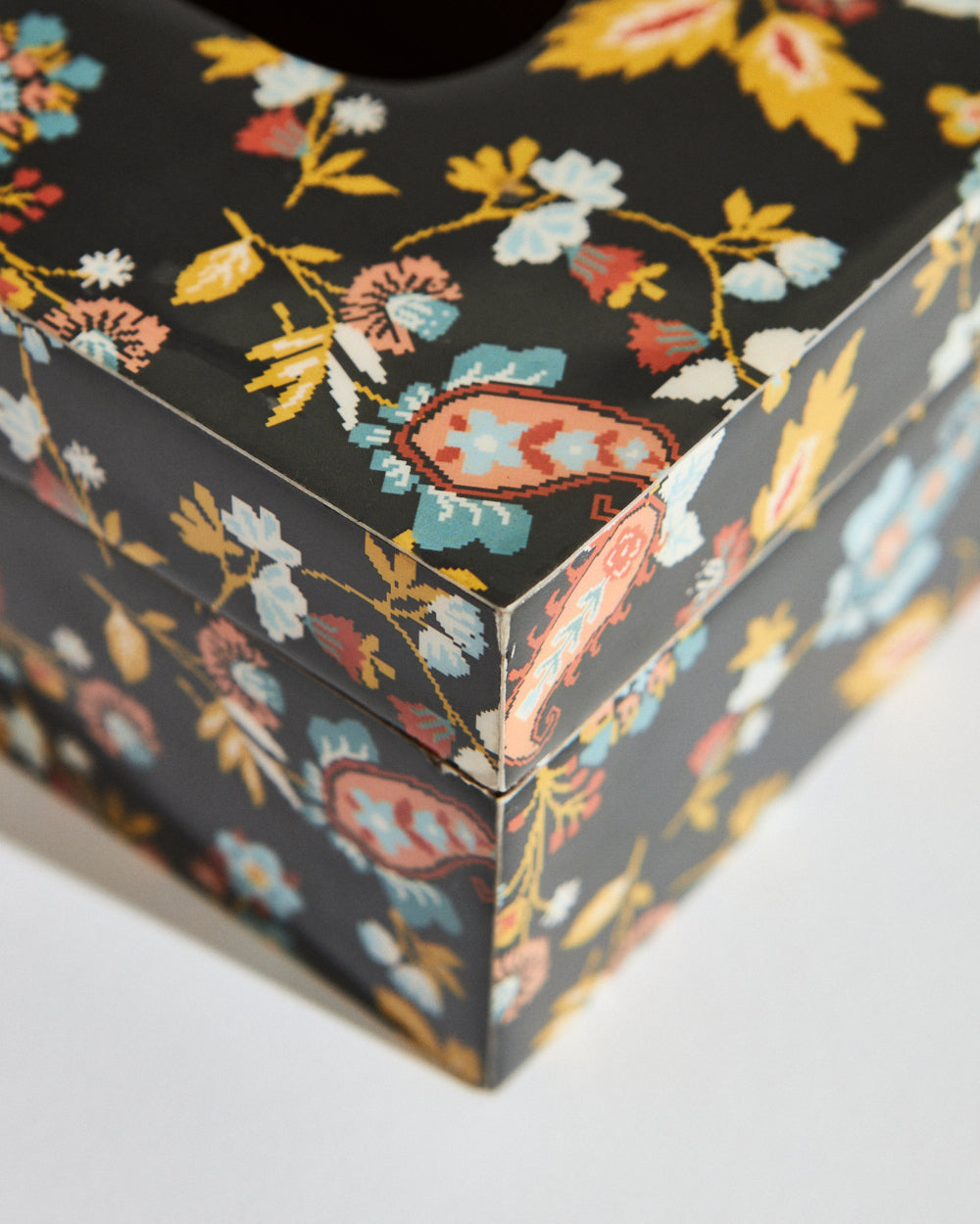 Pixel Paisley Tissue Box