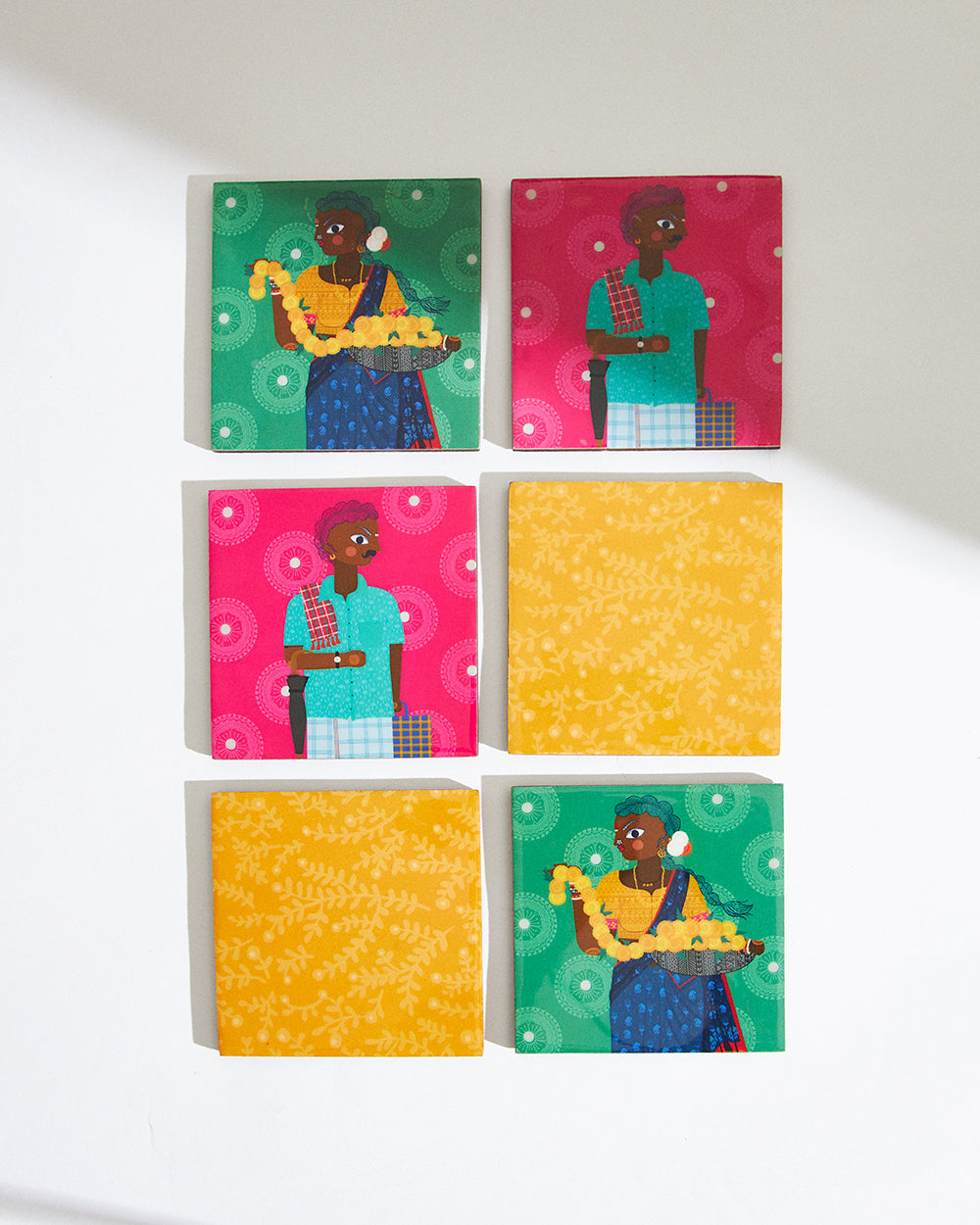 Folk Funk Coaster set