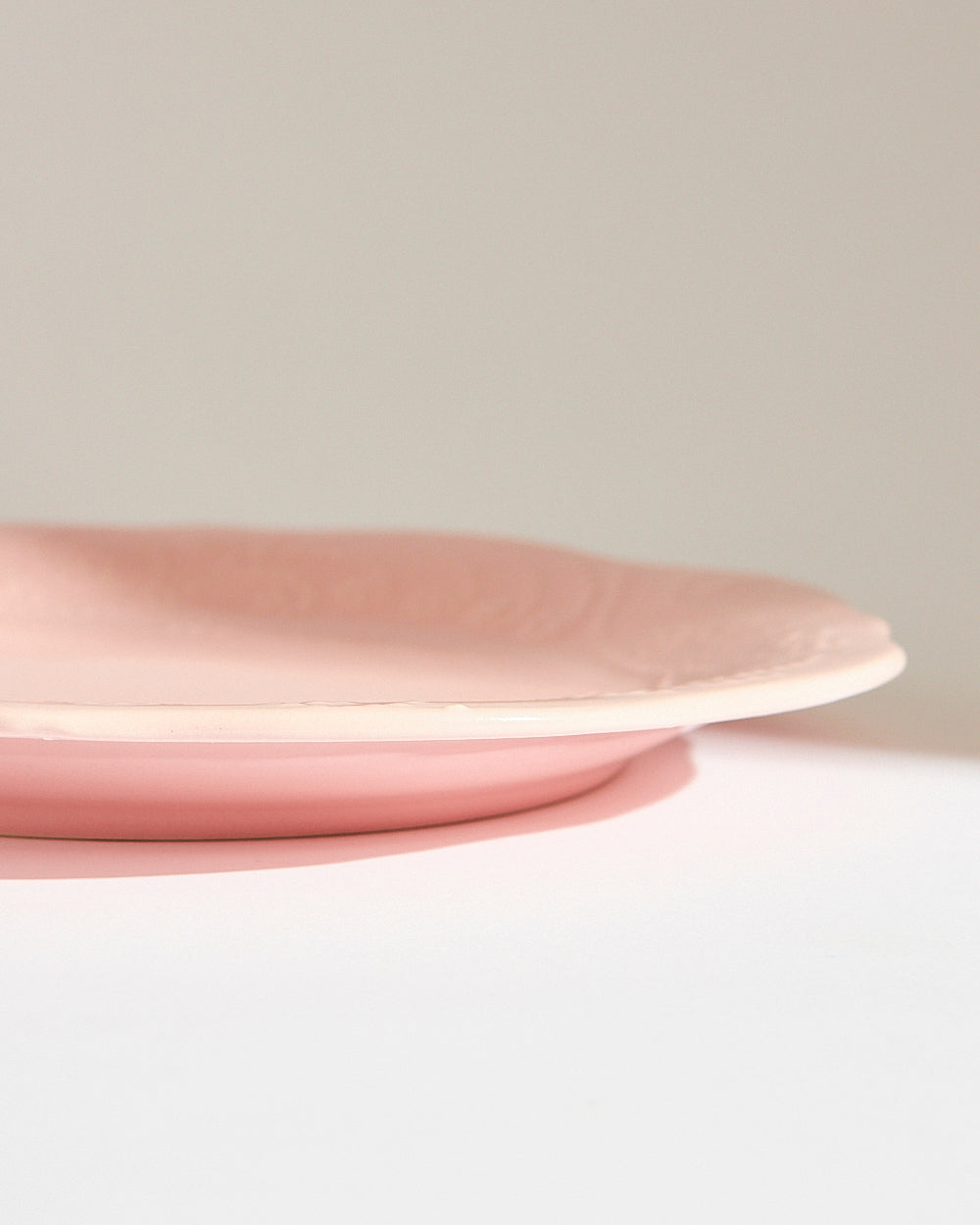 Essentials Lace Dinner Plate, Pink