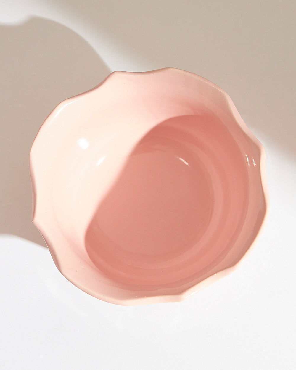 Essentials Lace Serving Bowl,Pink