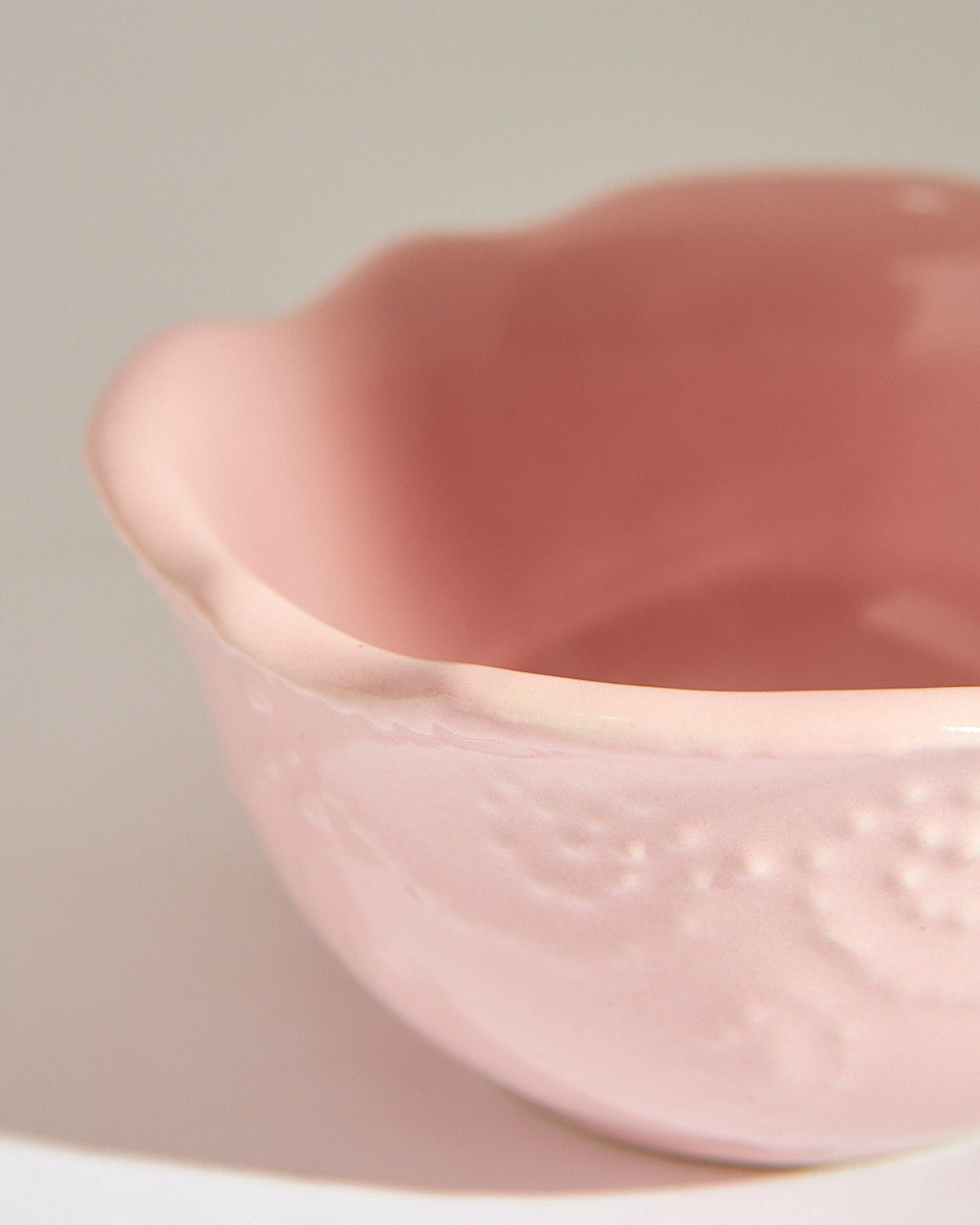 Essentials Lace Lentil Bowl, Pink