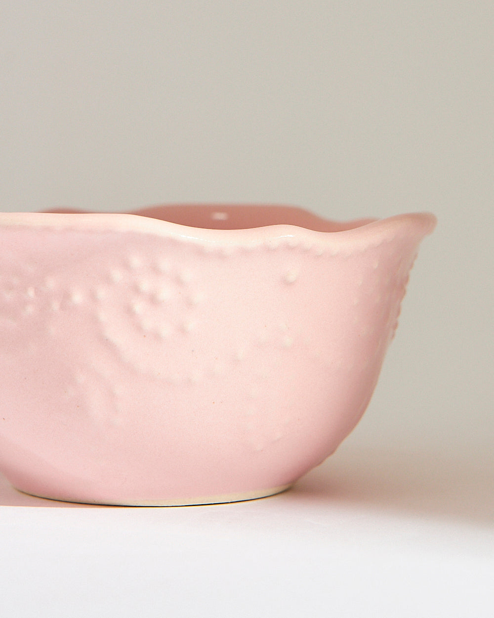 Essentials Lace Lentil Bowl, Pink