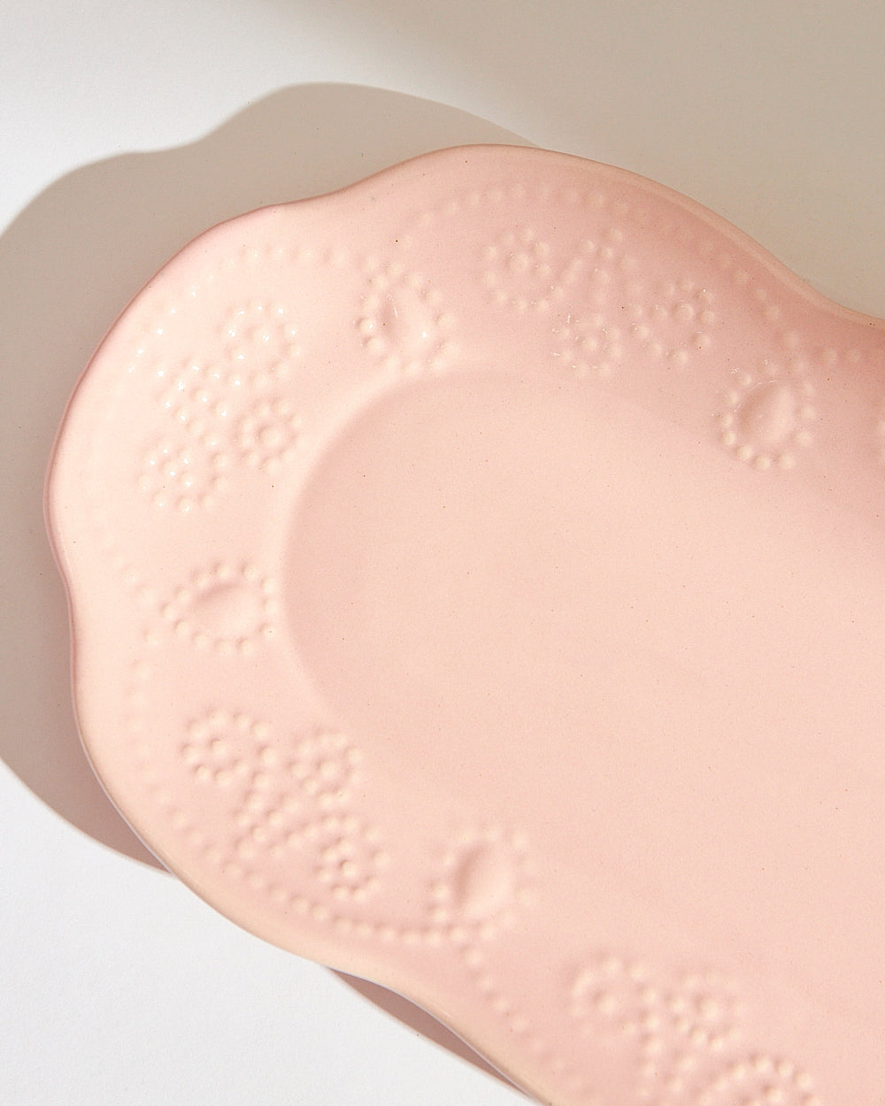 Essentials Lace Platter, Pink