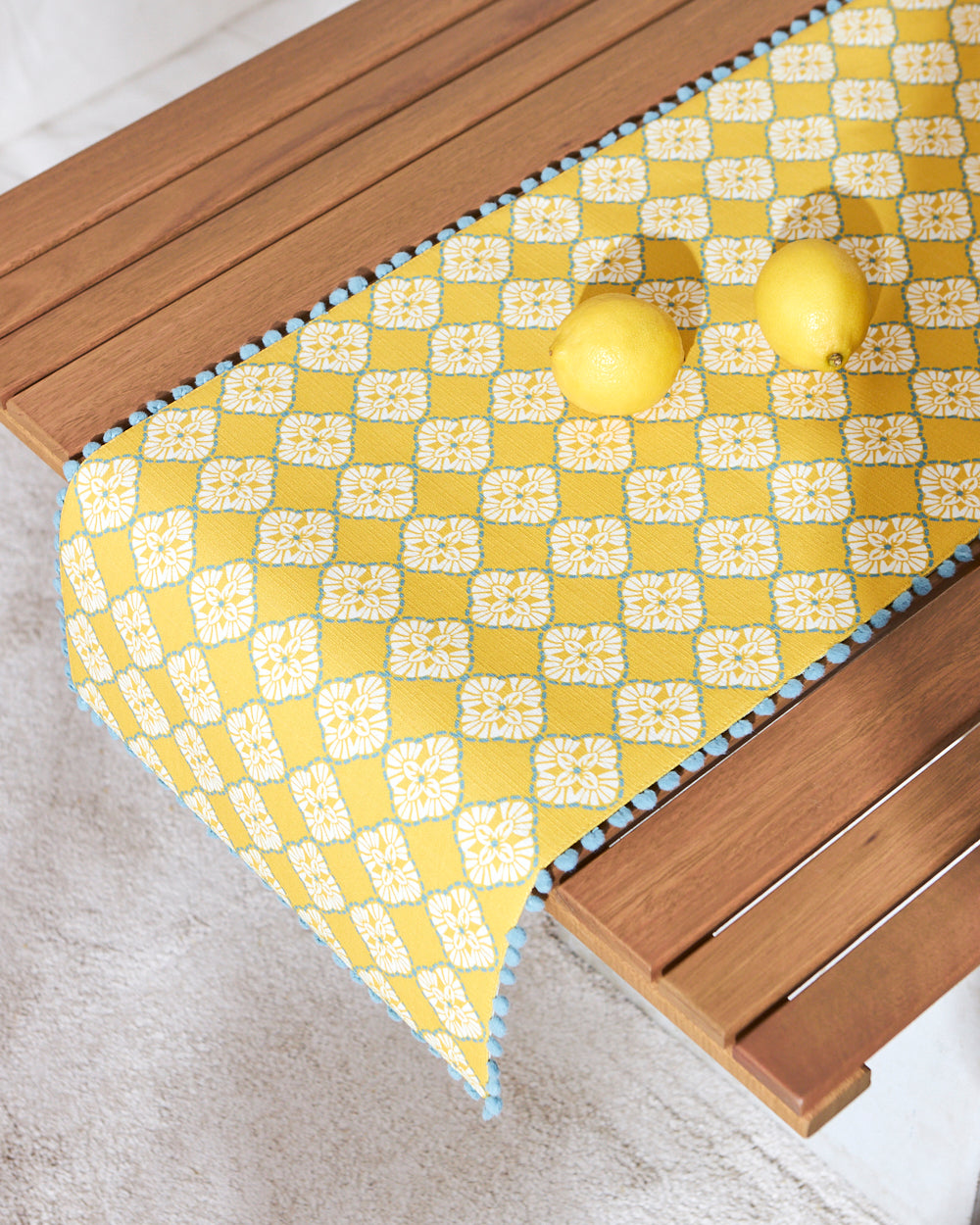 Pixel Jaal Table Runner - Yellow