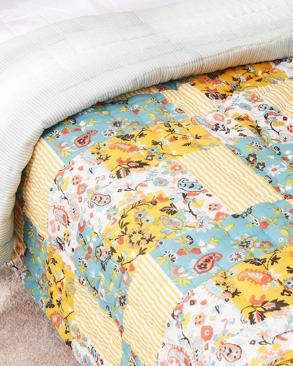 Cotton Quilt | Pixel Paisley, Single