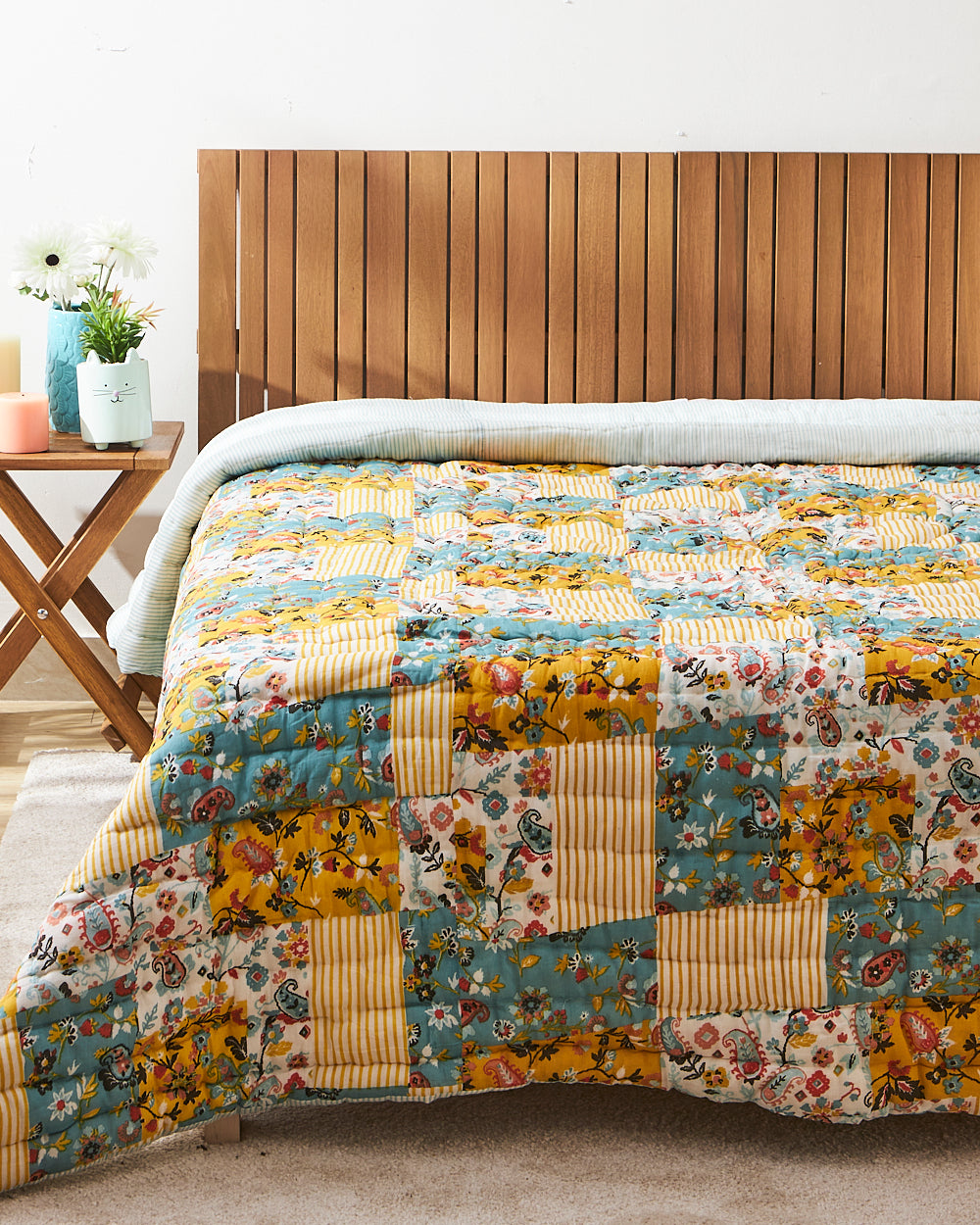 Cotton Quilt | Pixel Paisley, Double