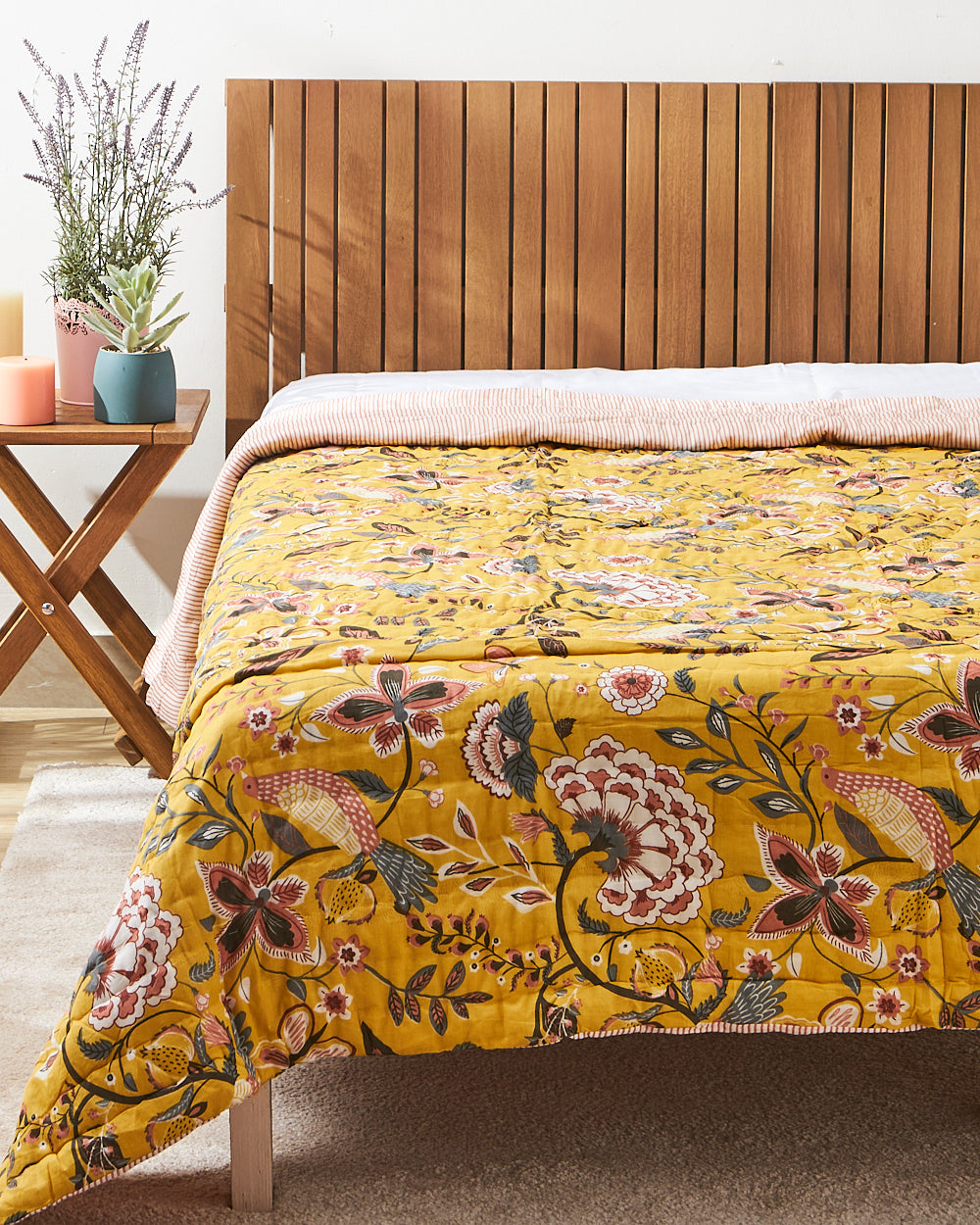 Cotton Quilt | Dragonfruit , Single
