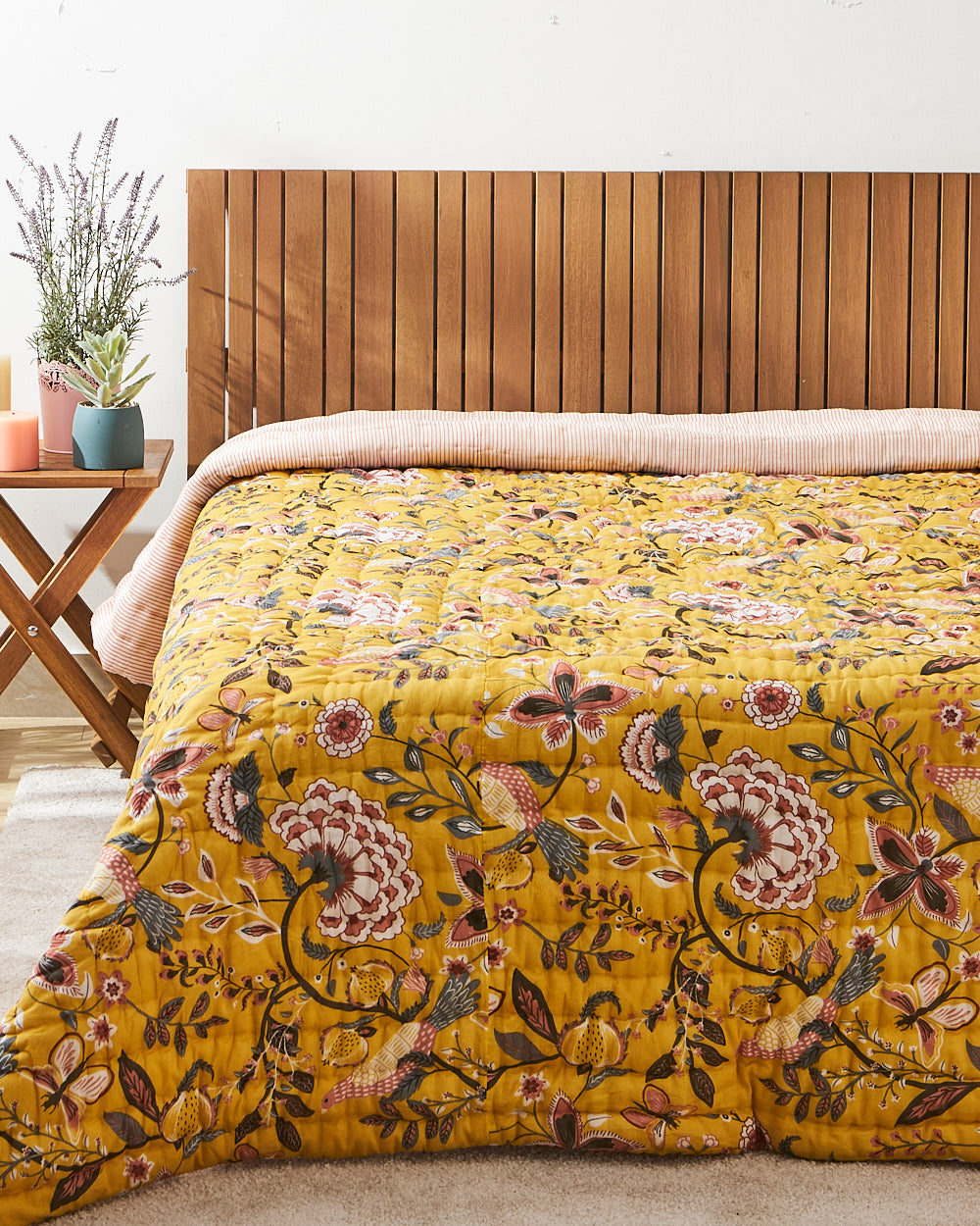 Cotton Quilt | Dragonfruit , Double