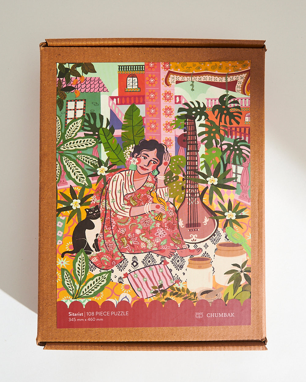 Lady with the Sitar Jigsaw Puzzle + Ferrero Rocher Set