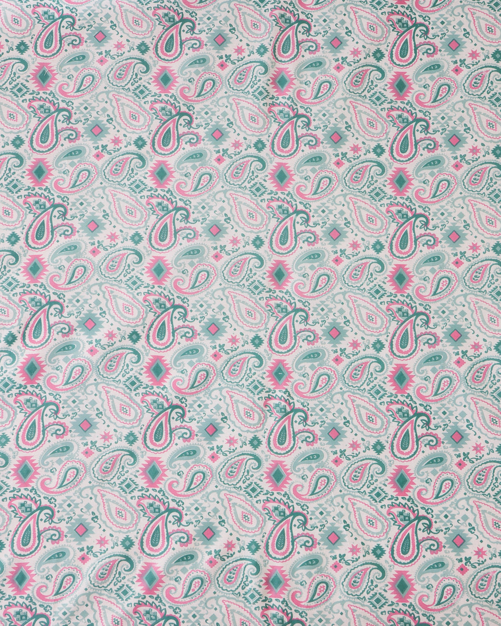 TEAL by Chumbak Paisely Bedsheet, Teal - Queen size, 104 TC