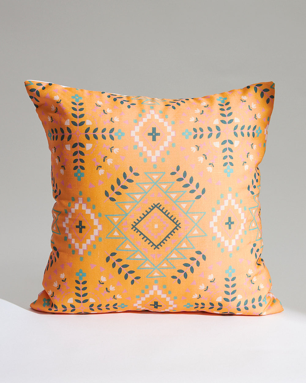 Teal by Chumbak 16" Cushion Covers , Set of 5 Multi color| Zip closure