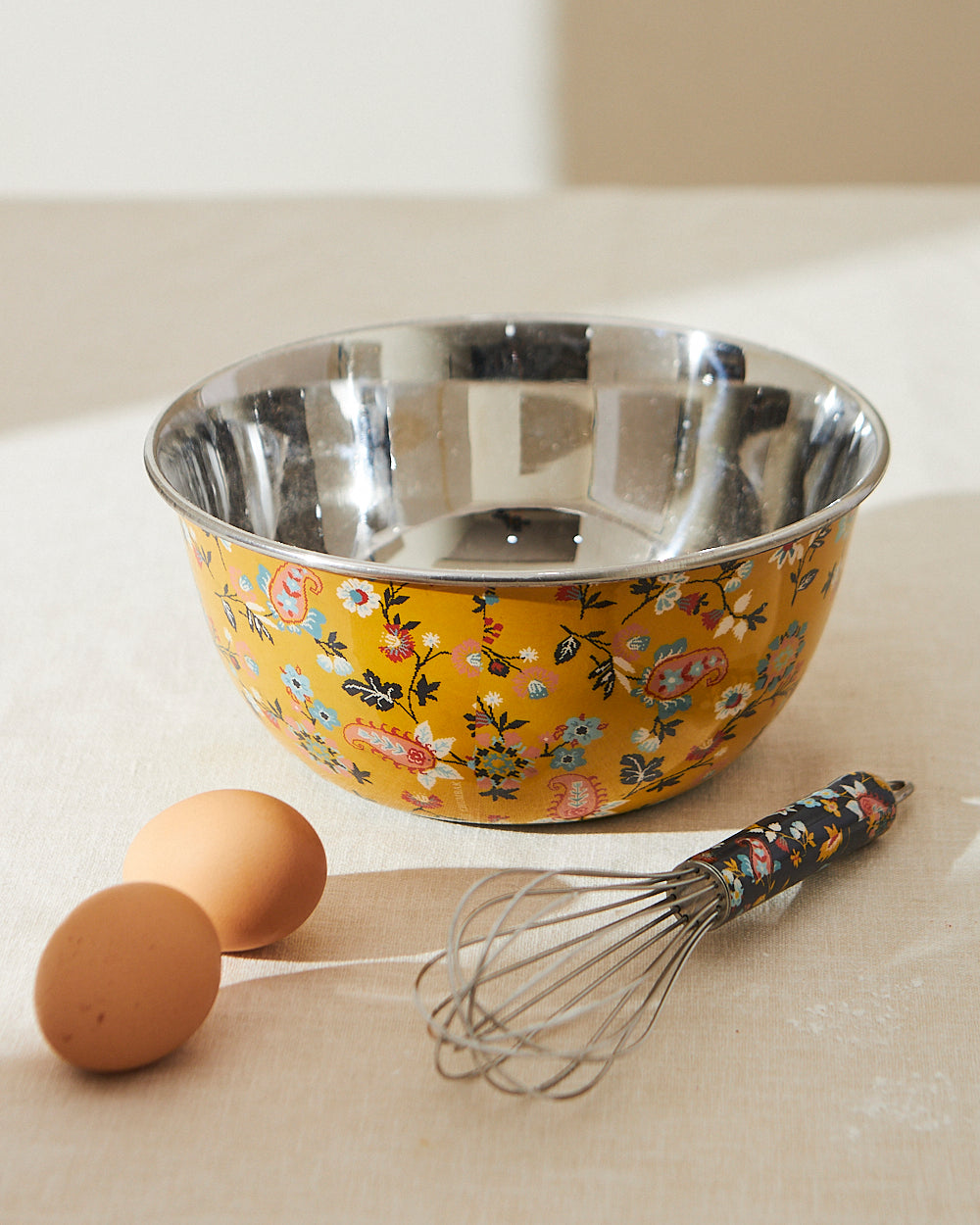 Pixel Paisley Mixing Bowl & Whisk Set