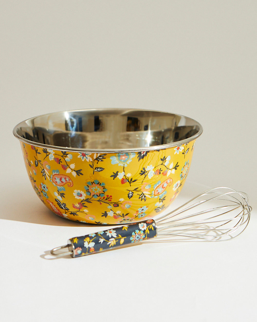 Pixel Paisley Mixing Bowl & Whisk Set