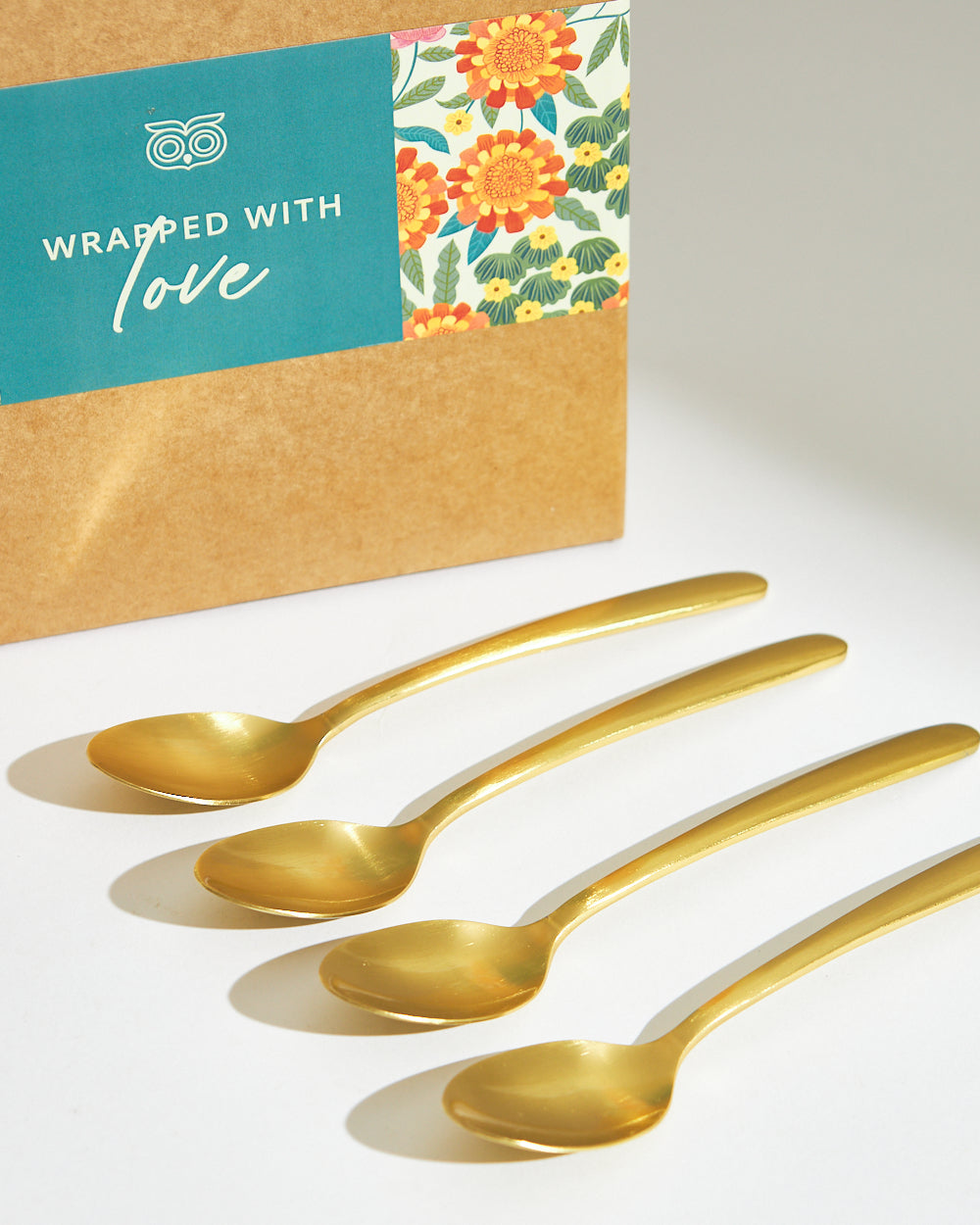 Classic Gold Dessert Spoons - Set of 4
