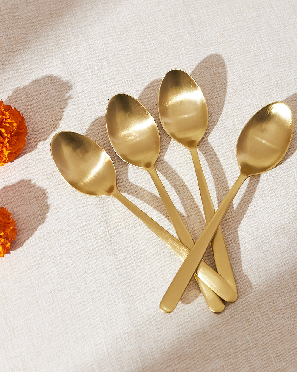 Classic Gold Meal Spoons - Set of 4