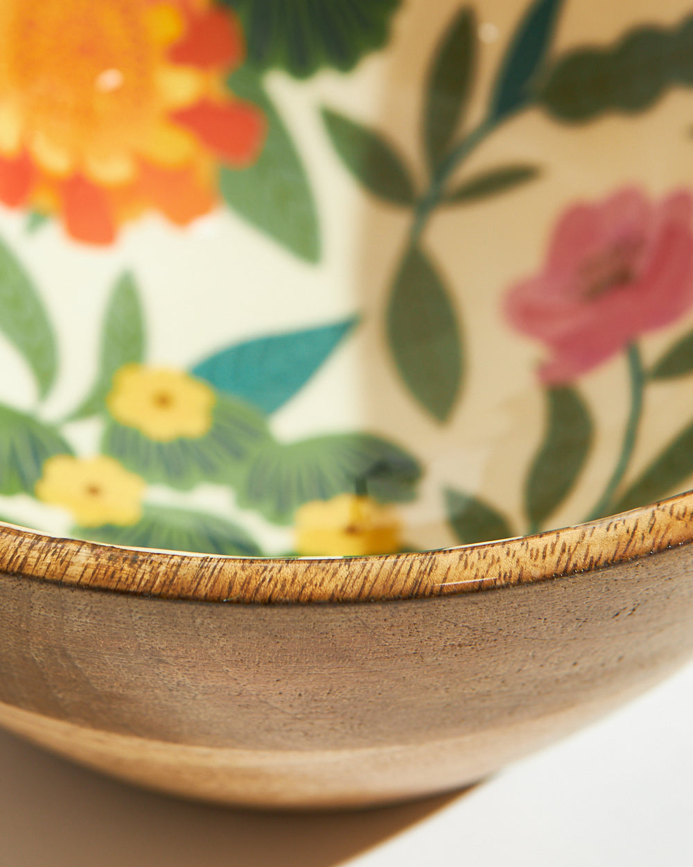 Marigold Large Snack Bowl | Wood