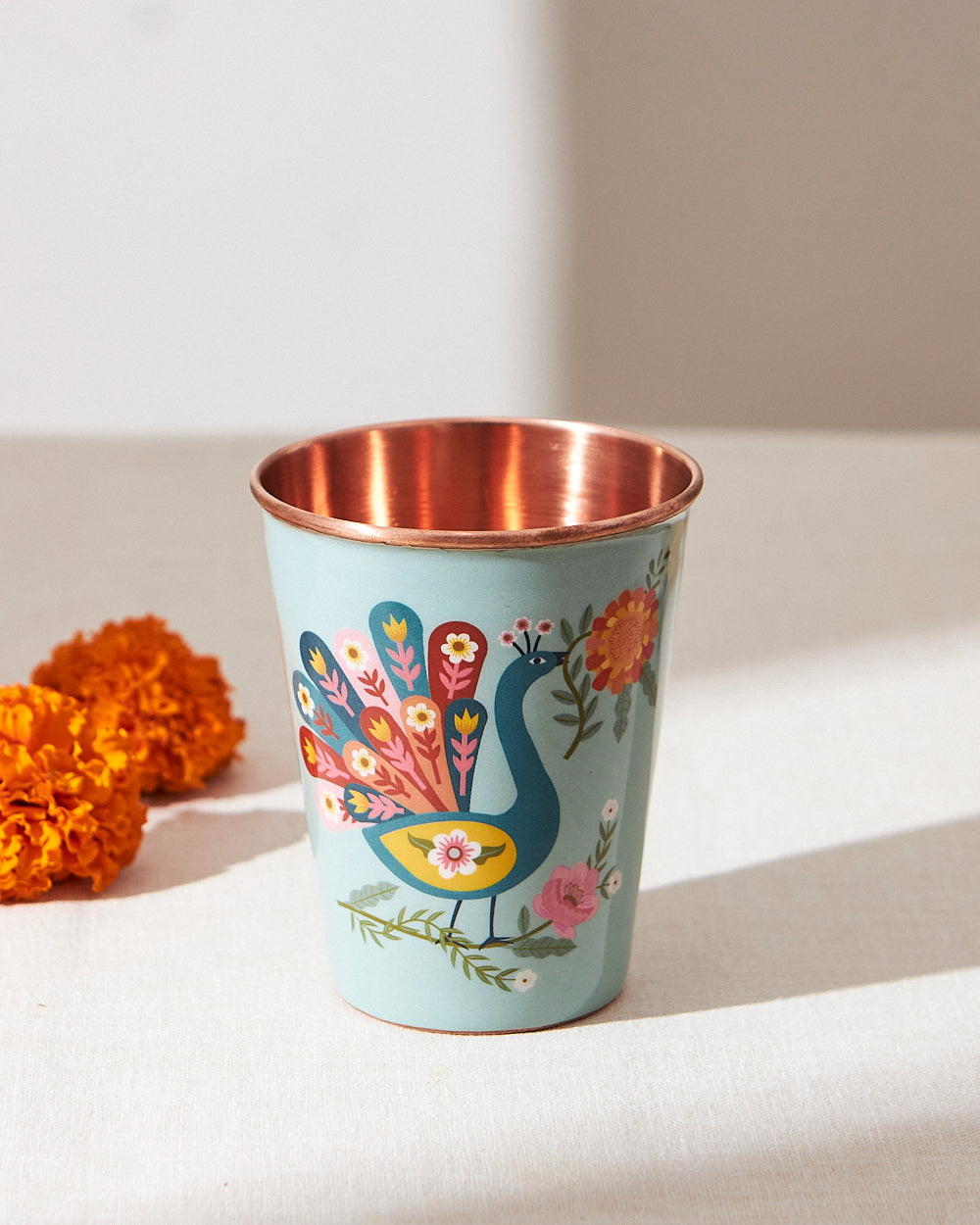 Hand painted Copper Tumblers | Drinkware