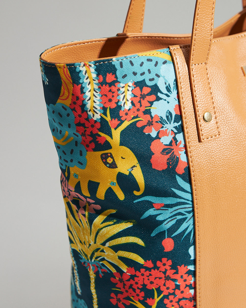 Jungle Drama Tassel Tote