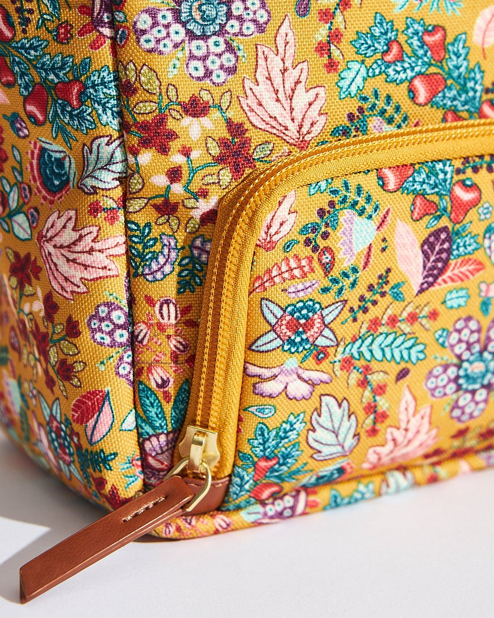 Batik Bloom Lunch Bag, Mustard