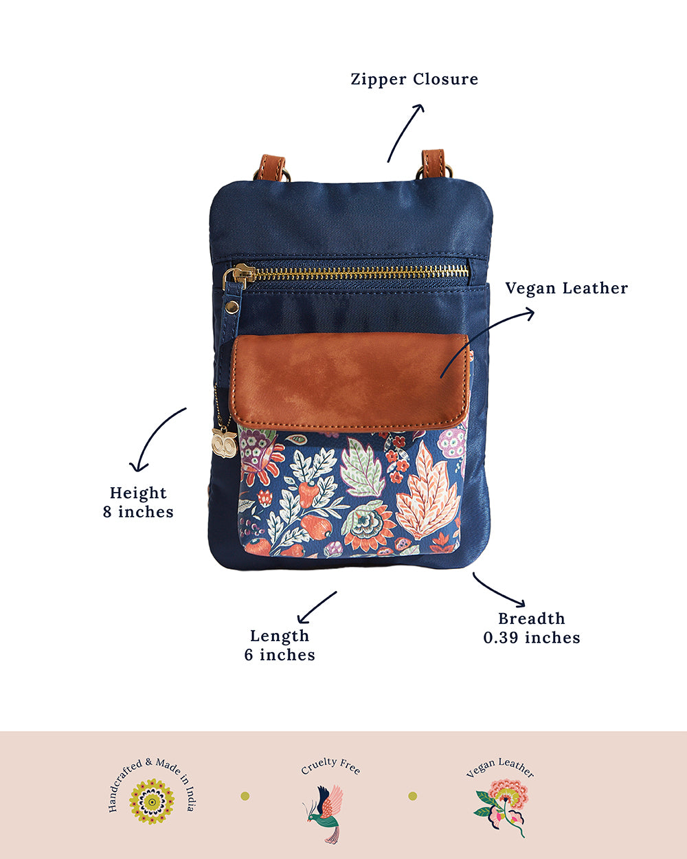 Batik Bloom Cross Body Bag