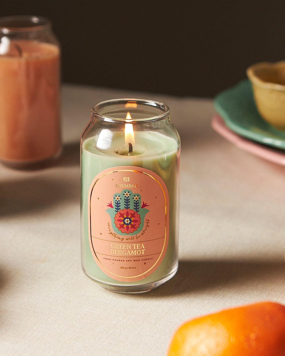 Green Tea & Bergamot Soy Wax Candle