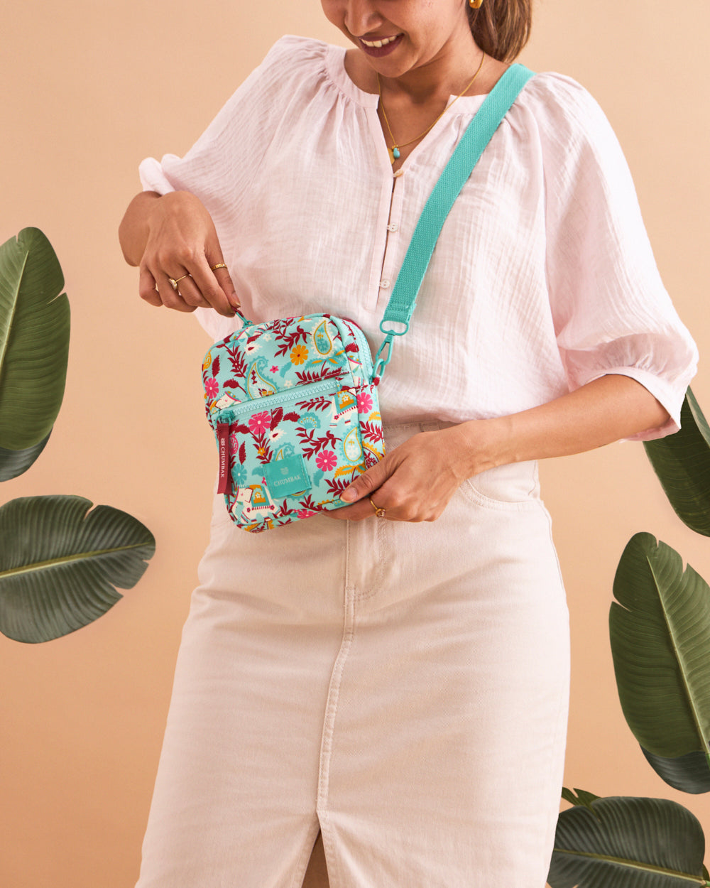 Mini Resort Crossbody Bag | Adjustable Sling| Water Resistant Fabric