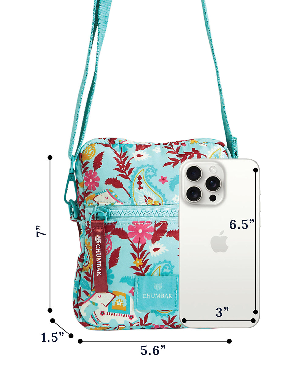 Mini Resort Crossbody Bag | Adjustable Sling| Water Resistant Fabric