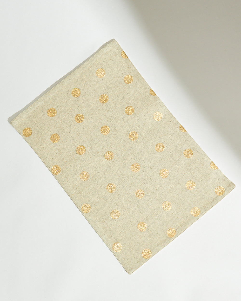 Classic Polka Placemats, Gold - Set of 2