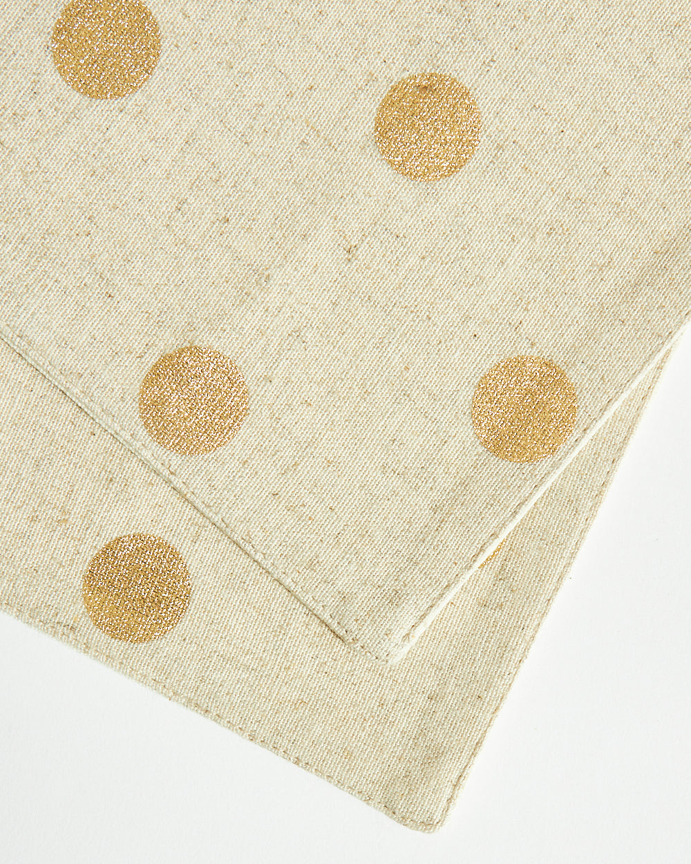 Classic Polka Placemats, Gold - Set of 2