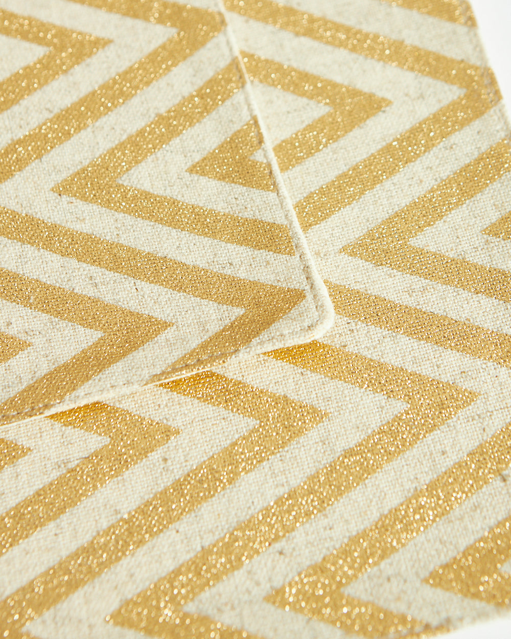 Classic Chevron Placemats, Gold - Set of 2