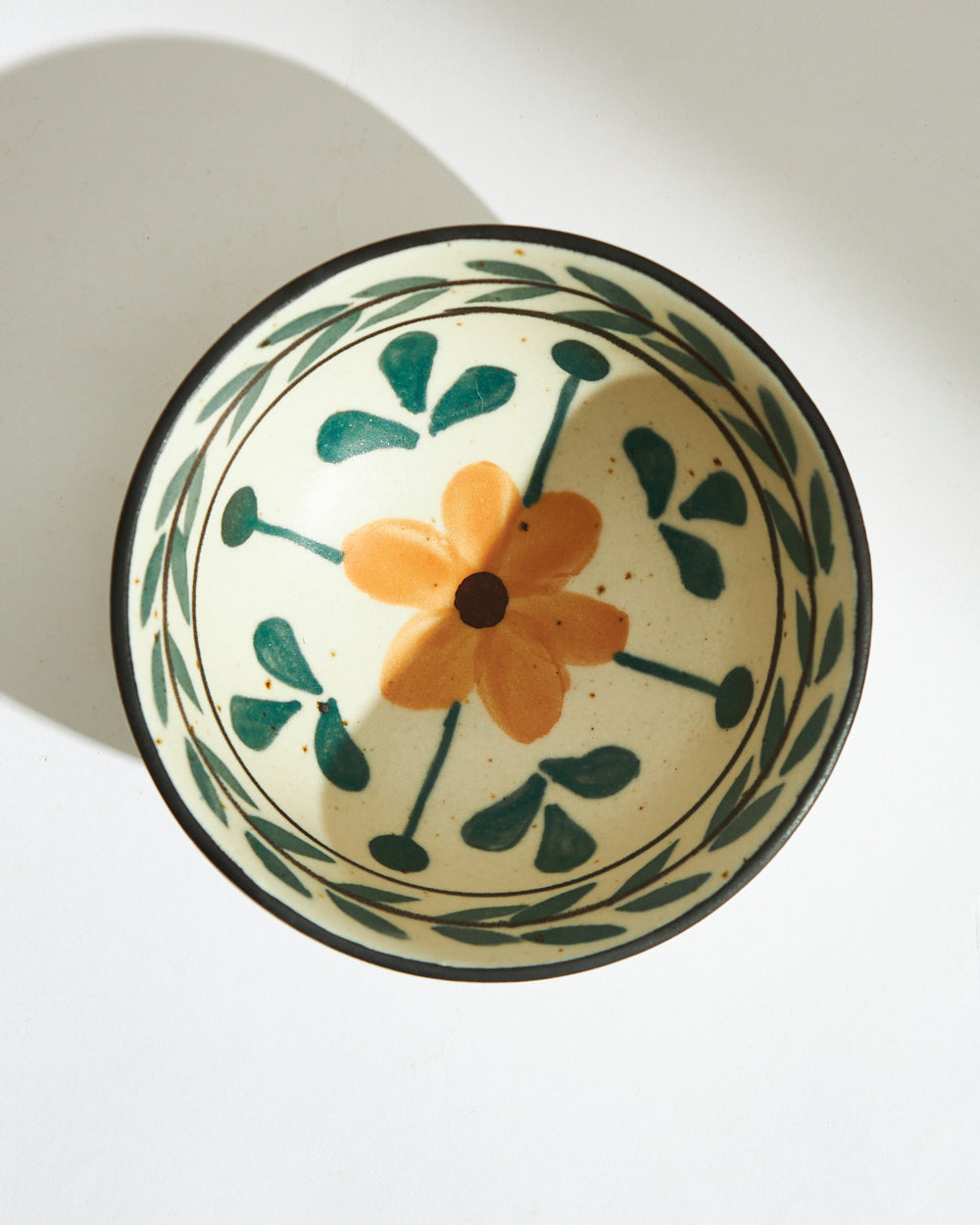 Marigold Lentil Bowl | Handpainted Stoneware