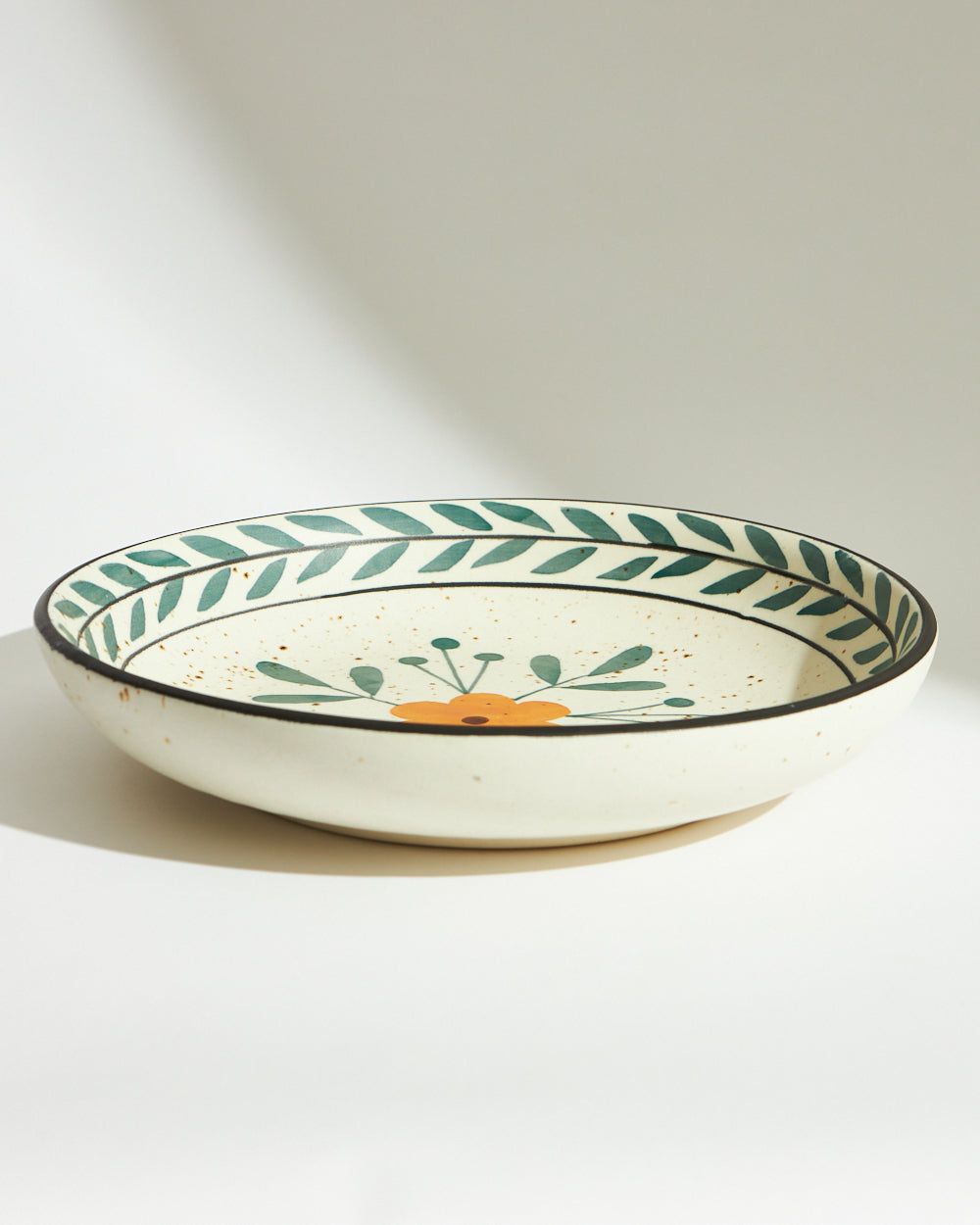 Marigold Large Salad Bowl | Handpainted Stoneware