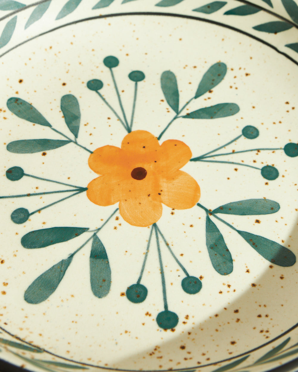 Marigold Large Salad Bowl | Handpainted Stoneware