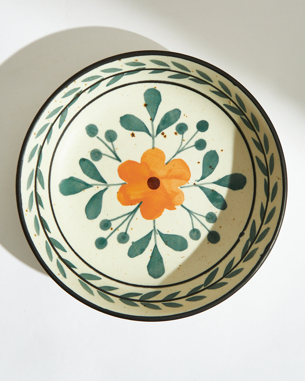 Marigold Pasta Dish | Handpainted Stoneware