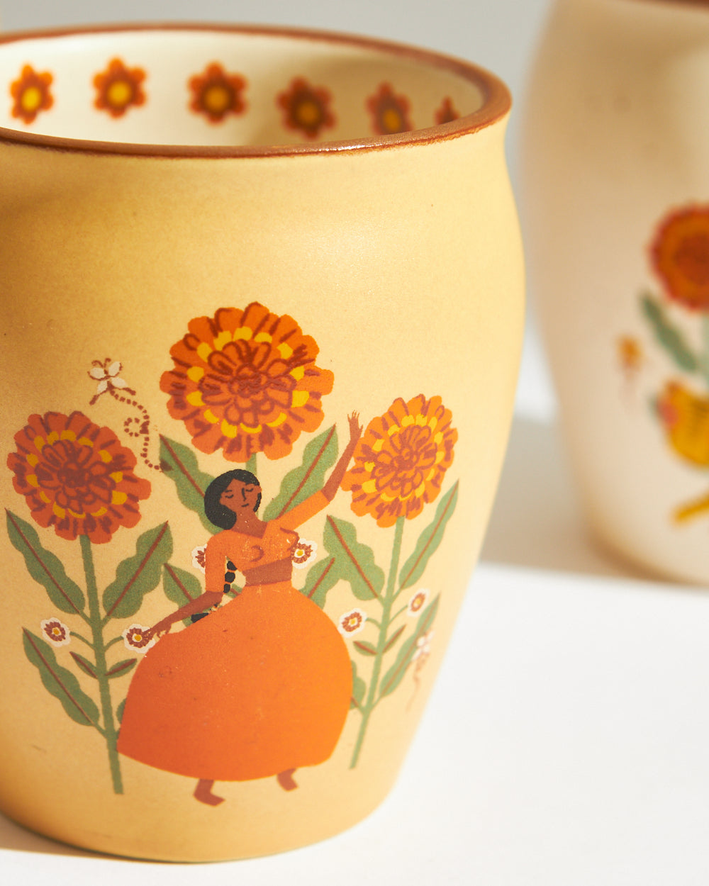 Marigold Kulhad - Set of 4