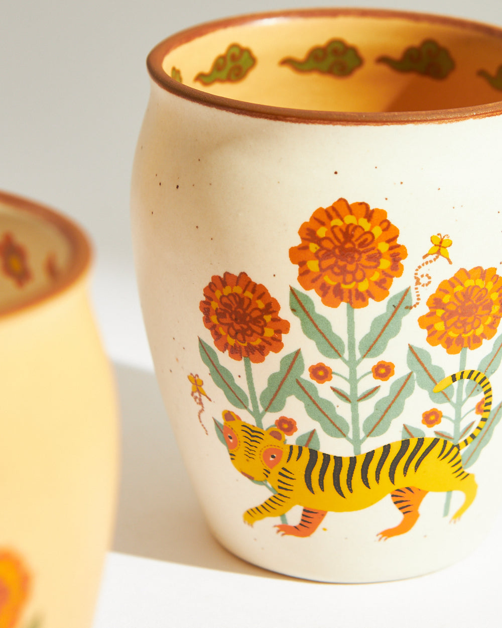 Marigold Kulhad - Set of 4