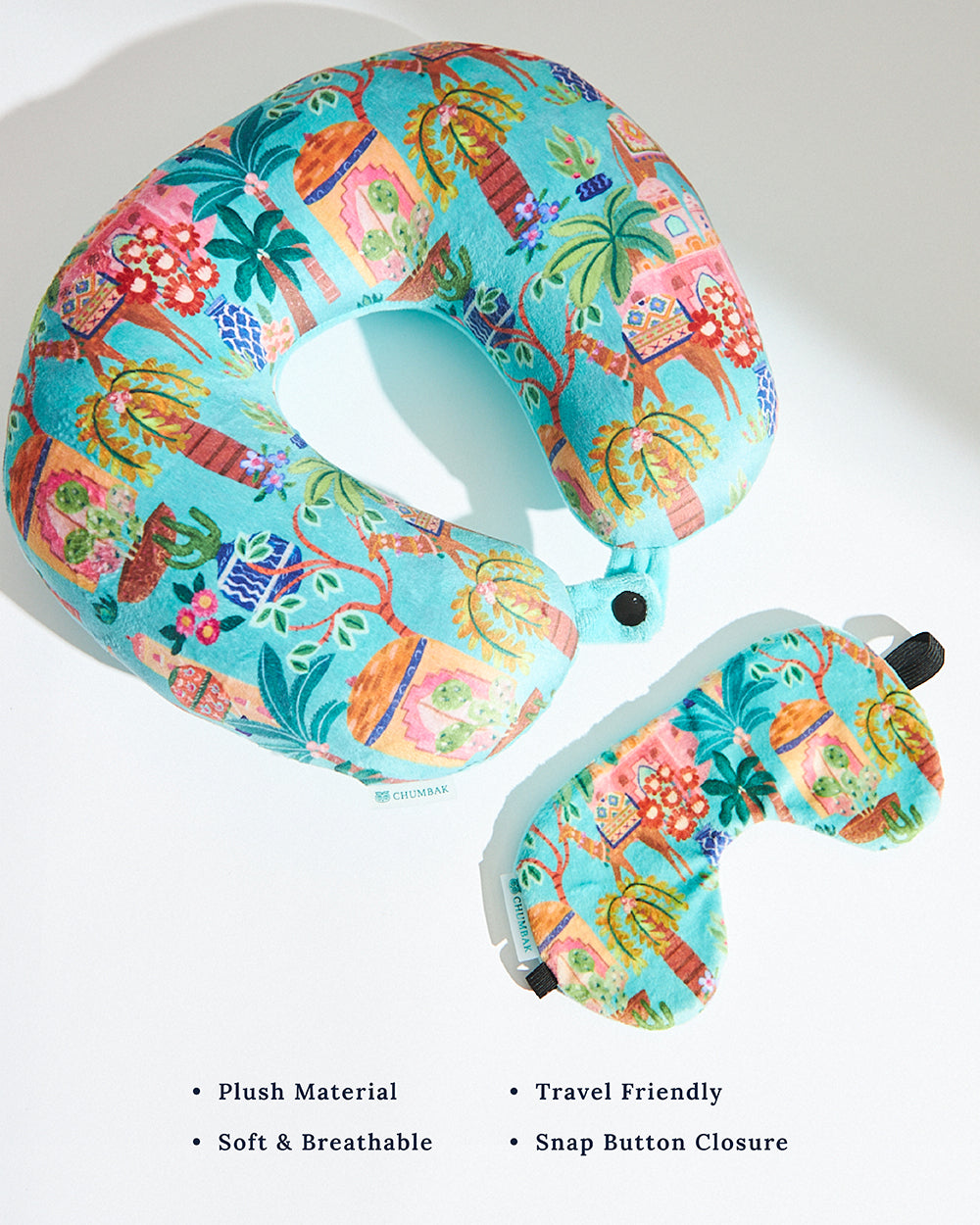Jaipurscape Travel Pillow with Eye Mask | Digital Nomad