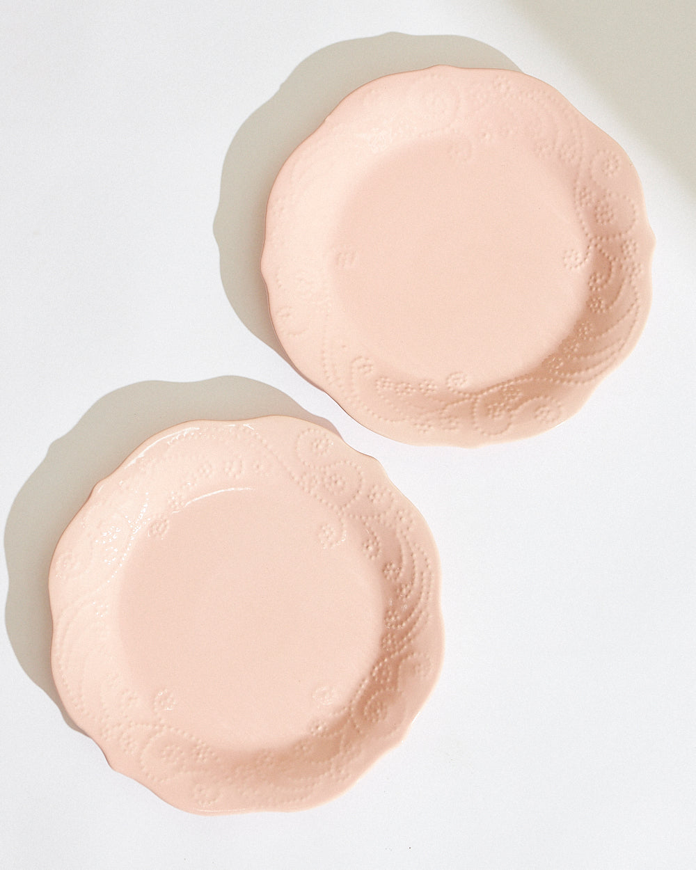 Essentials Lace Dinner Plate, Pink