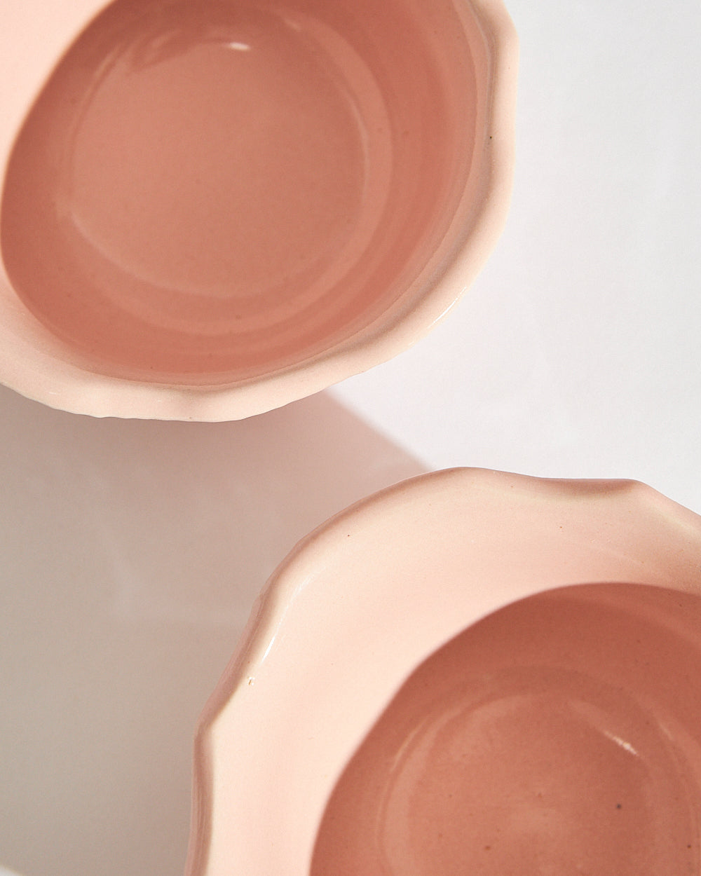Essentials Lace Serving Bowl,Pink