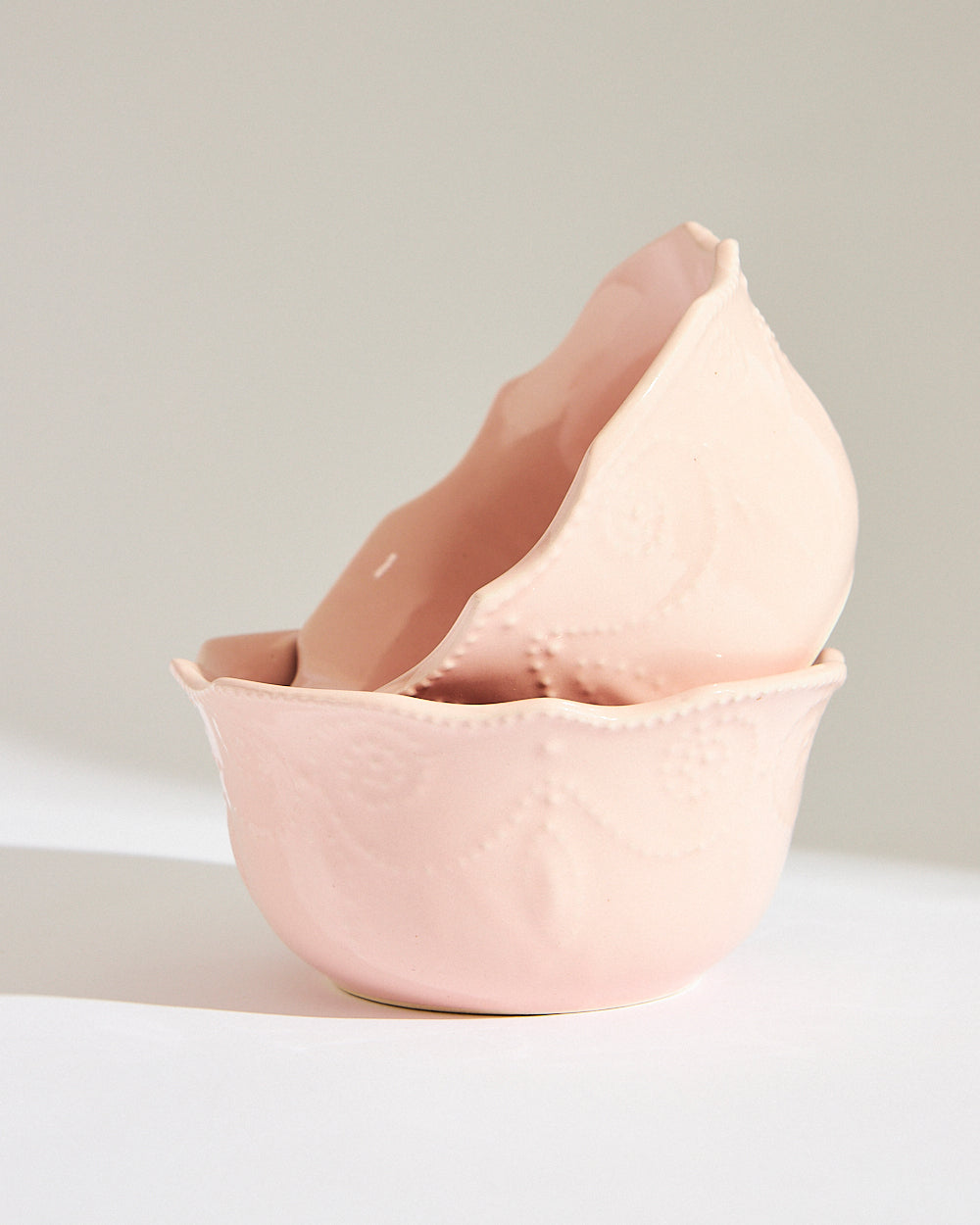 Essentials Lace Lentil Bowl, Pink